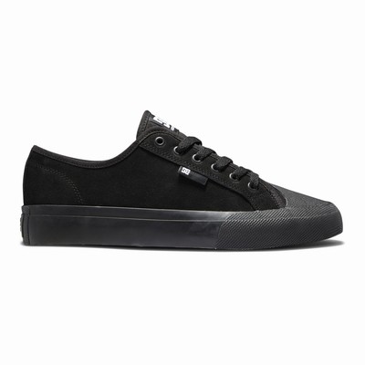 DC Manual S Suede Men's Black Skate Shoes Australia Online NRW-102